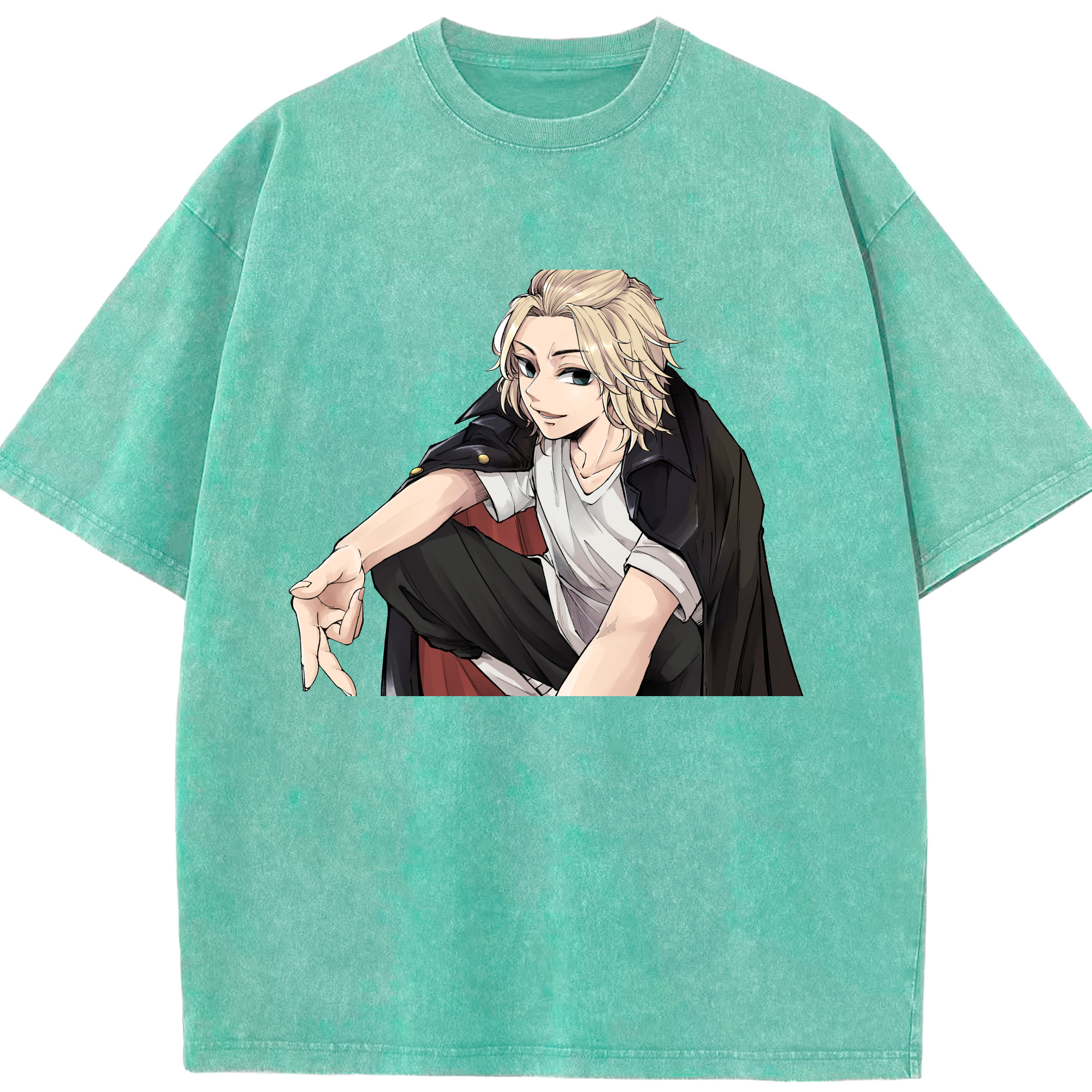（画像用） 東京リベンジャーズ Tokyo Revengers 綿100% ヴィンテージ風 半袖Tシャツ（フロントプリント）